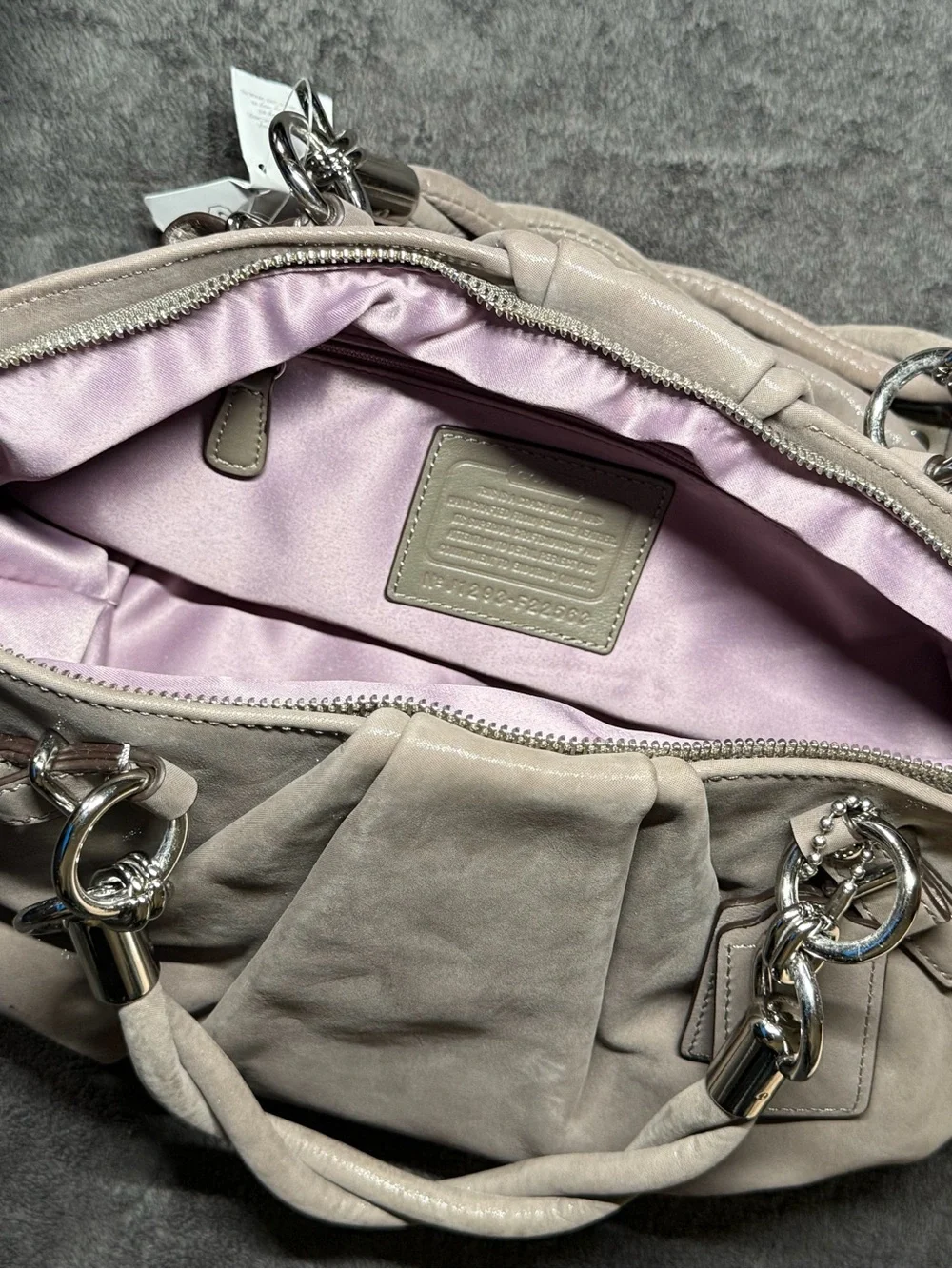 Coach Madison Sophia Metallic Leather Bag